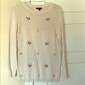 Sweater with jewel details